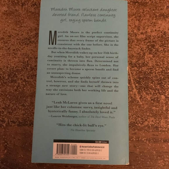 (3 for $20)The Continuity Girl by Leah McLaren softcover novel - Picture 2 of 6